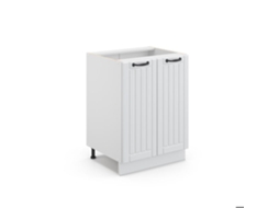 Móvel baixo de cozinha Vicco Fame-Line, branco country, 60 cm sem bancada