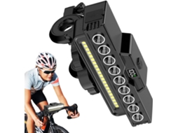 Farol De Bicicleta | À Prova Dágua Com Buzina De Segurança, Acessório De Ciclismo Resistente Às Int Vayotoy