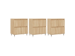 Sideboard, Sideboards Vidaxl Marrom Madeira Processada (n/a)