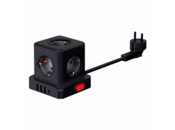 Extensão Com 5 Tomadas Com Interruptor Fbright Preto 3680 W (1,5 M)