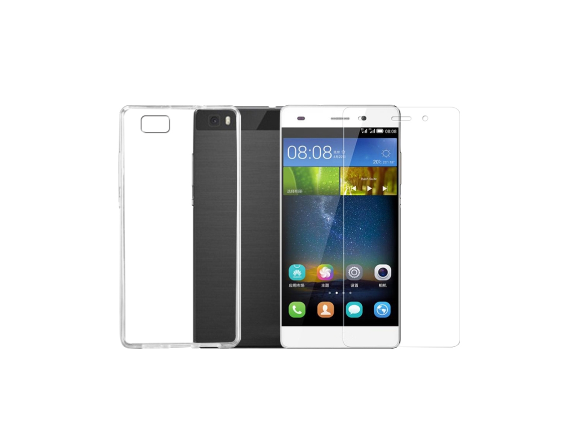 Capa de TPU com Filme de Vidro para Huawei P8 Lite EOOCOO