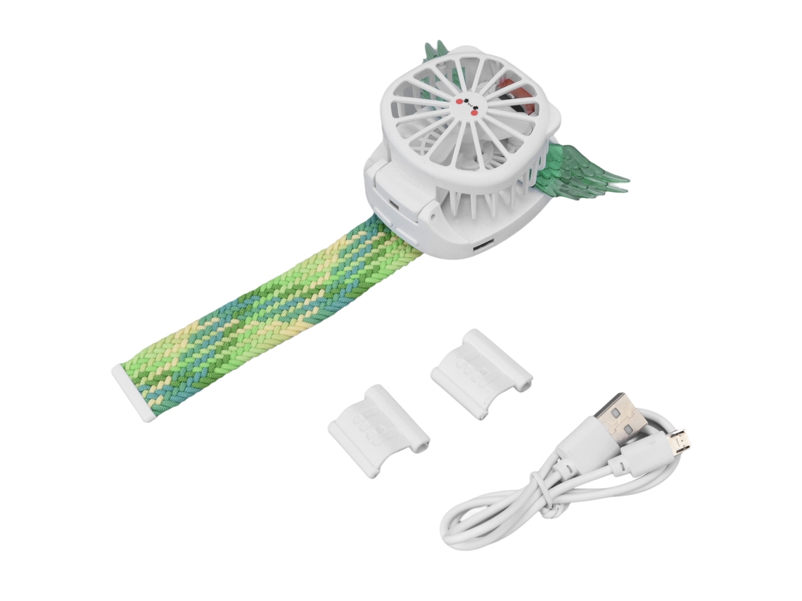Mini relógio ventilador com asa de anjo, usb, sem fio BRILVIBERA