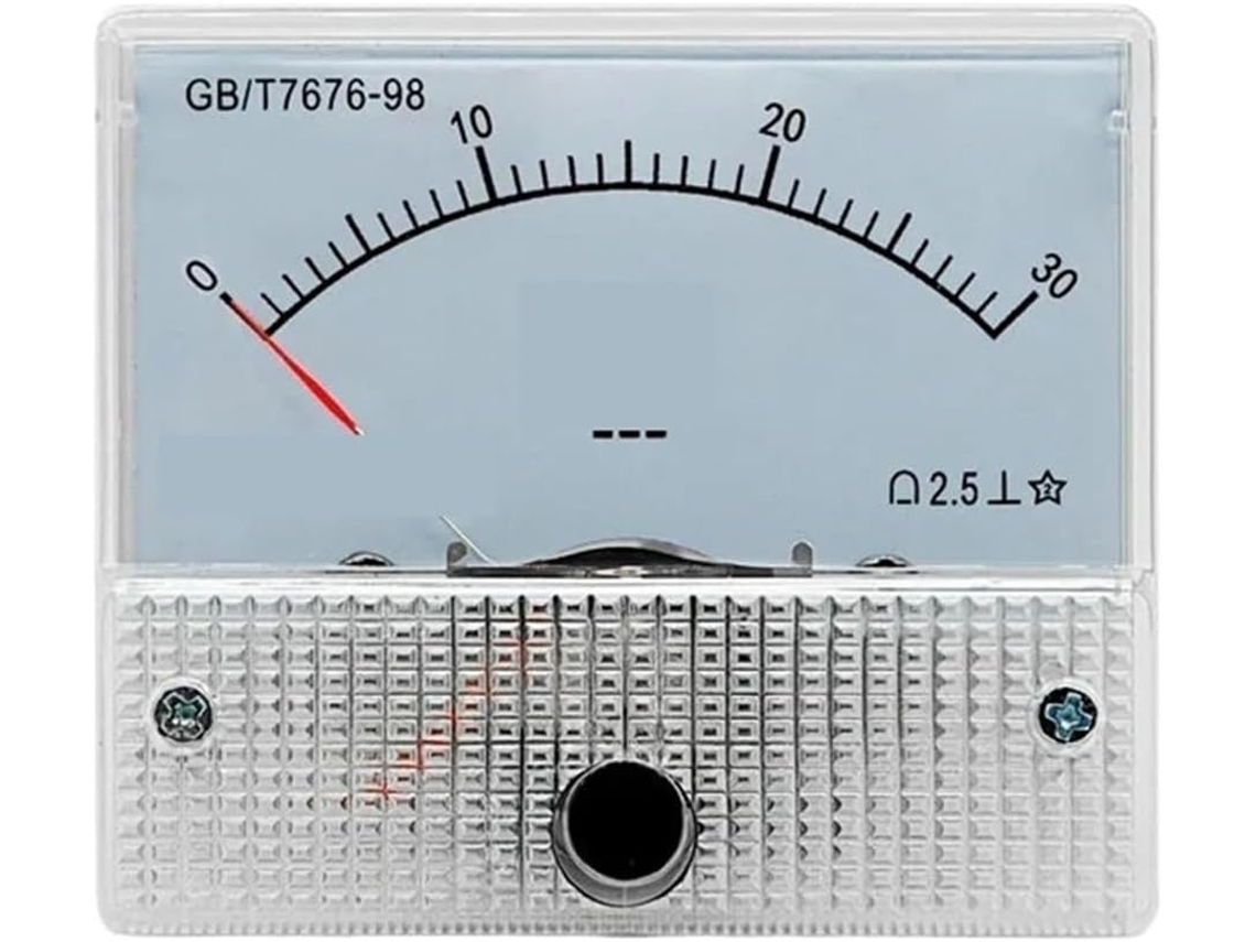 Amperímetro Cc, Medidor De Ponteiro Microamperes, 20ua, 25ua, 30ua,