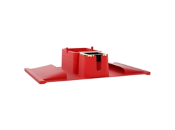 Bandeja Para Sofá Com Porta-copos E Bolsos Laterais 50.2x32x11.3cm - Vermelho - Eifson