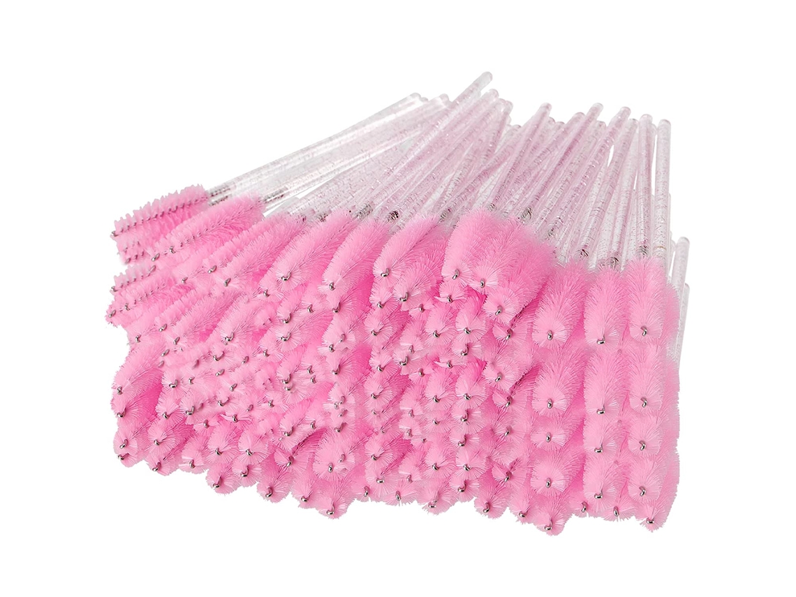 Pincel De Cristal 200 Pcs Bastões De Rímel Descartáveis Pincéis Para Extensões Suprimentos Para Sobrancelhas Rosa ZMDECQNA 200 Un