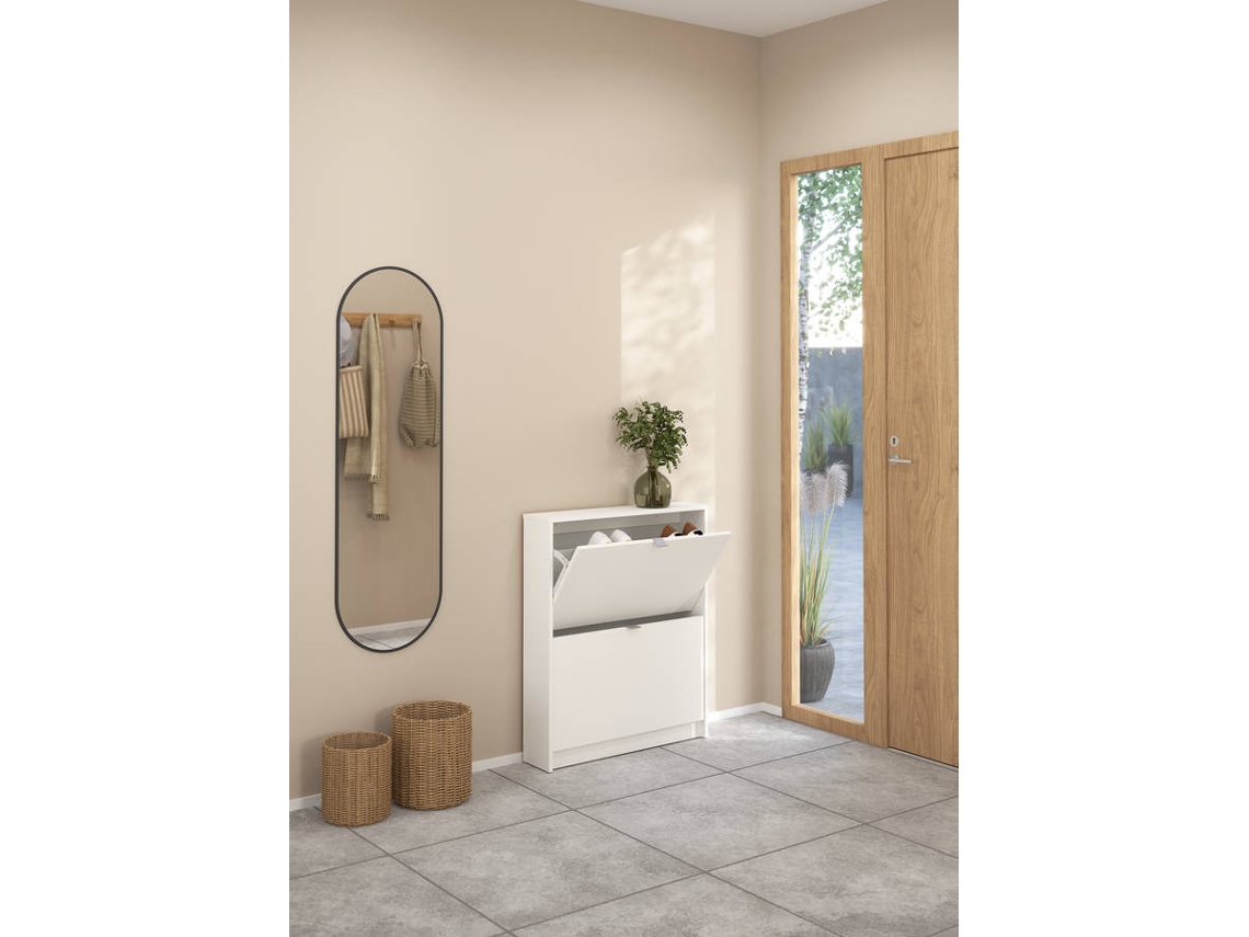Sapateira TVILUM 2 Portas e 1 Layer Branco (70.3 x 16.55 x 85.2 cm)