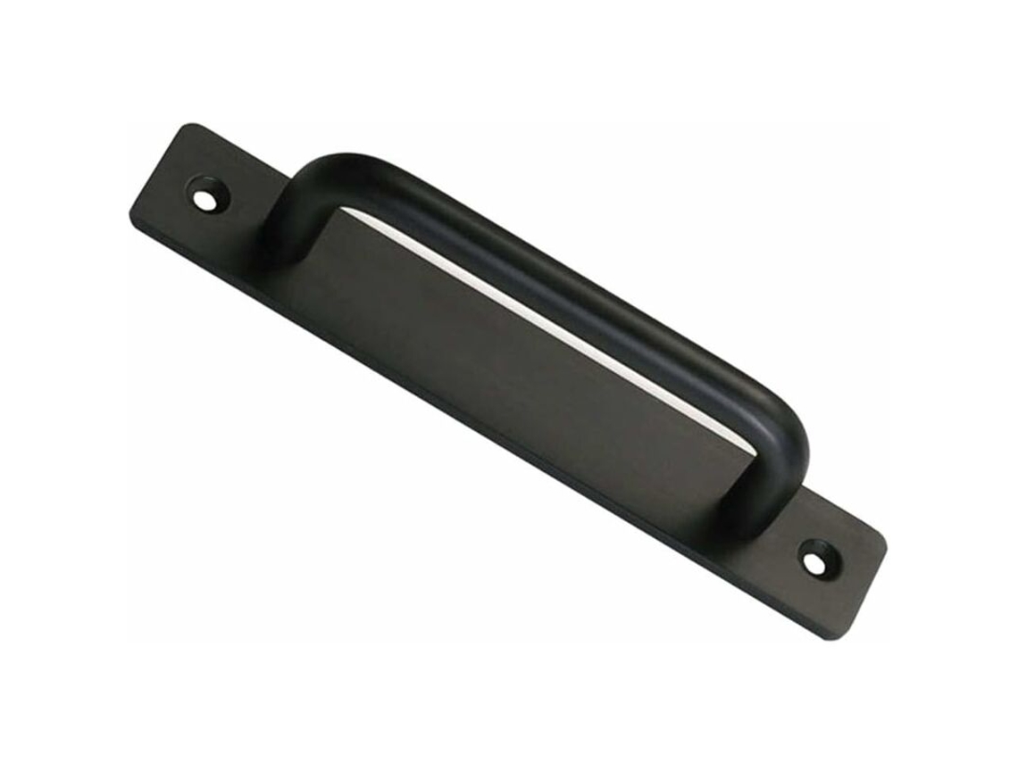 Puxador Para Porta De Correr, Portão, Guarda-roupa, Armário, Gaveta, Galpão E Garagem. Inclui 2 Parafusos - Preto, 1