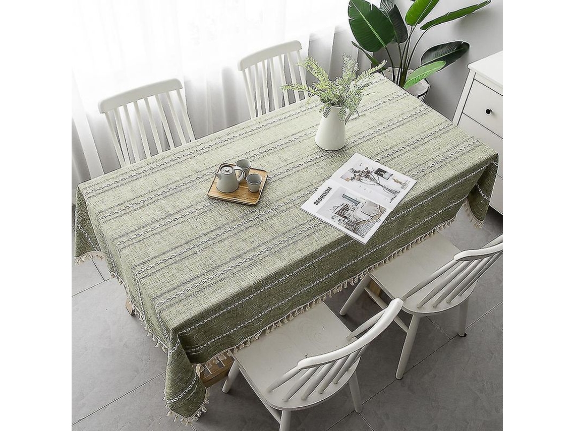 2026 mantel Retangular de Tela Bordada, Impermeável e Resistente a Arrugas para Mesa de Café, Decoração de Casa
