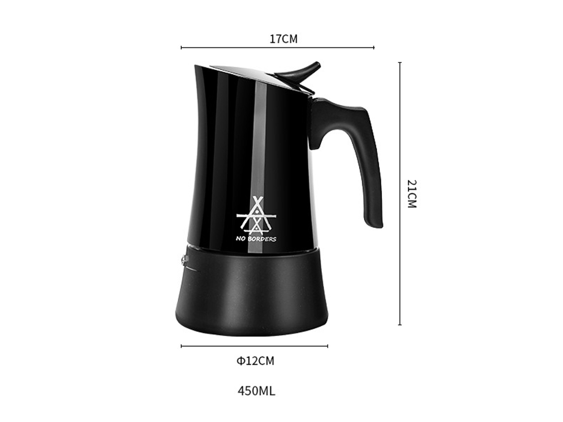 Cafeteira Italiana Moka para Camping Aço Inox