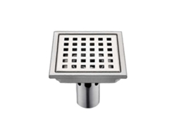 Drenagem de piso inox 15cmx15cm, quadrada, filtro, desodorizante, anti-retorno e anti-vazamentos | S/MARCA
