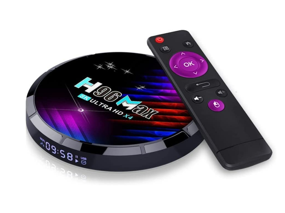 Box Smart Tv YIZHOOD Android 6K Ultra Hd 4Gb Ram Wifi Preto