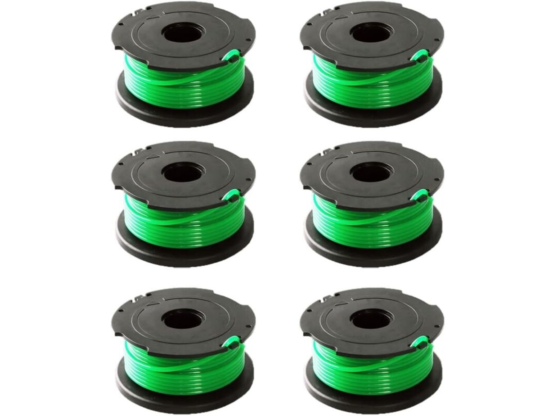 Compatível com Black+decker Kit com 6 Carretéis de Fio para Aparador de Grama AQUAFORGE