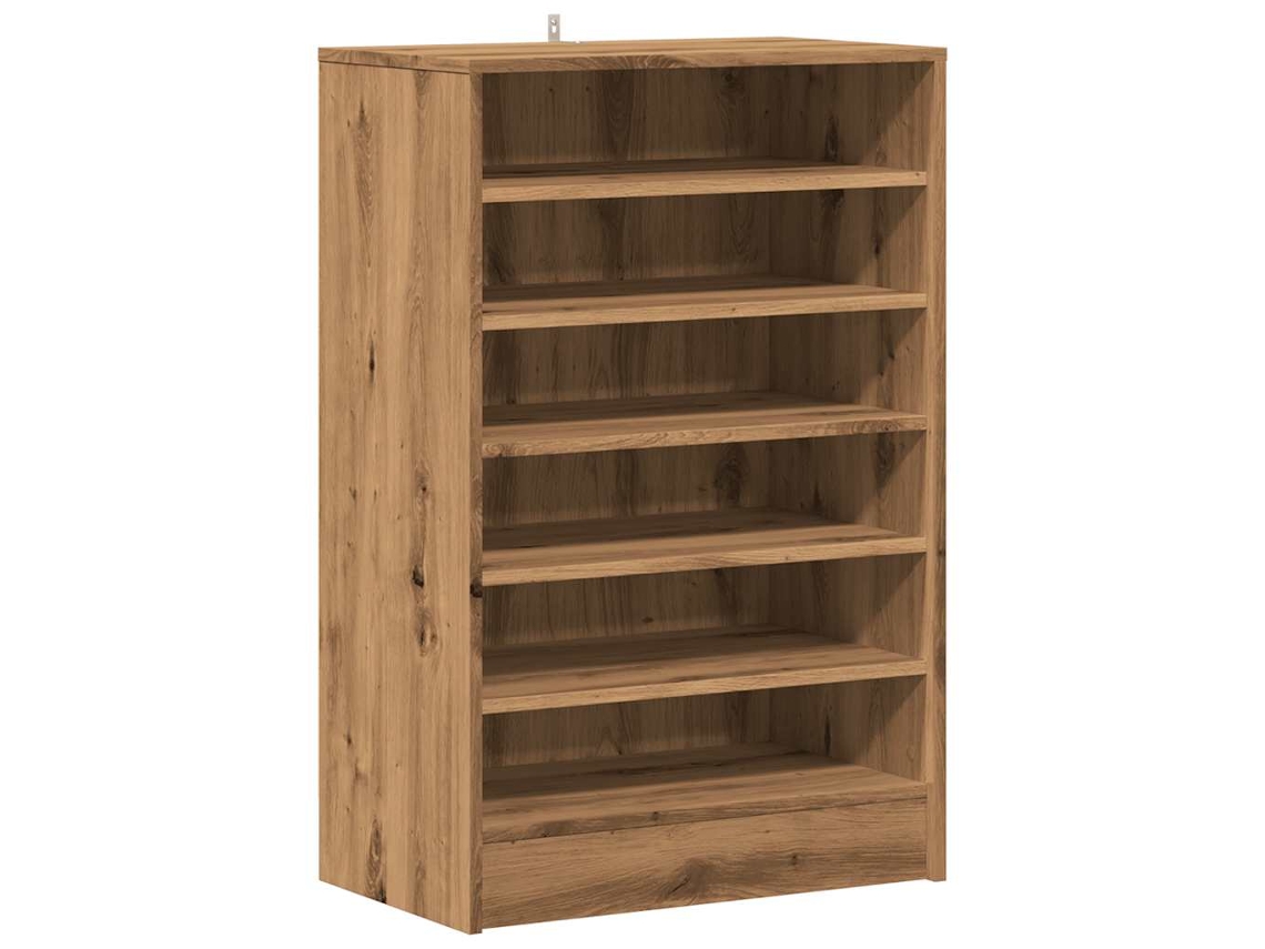 Shoe Cabinet, Shoe Cabinets Vidaxl Marrom Madeira Processada (60 X 35 X 92 Cm)