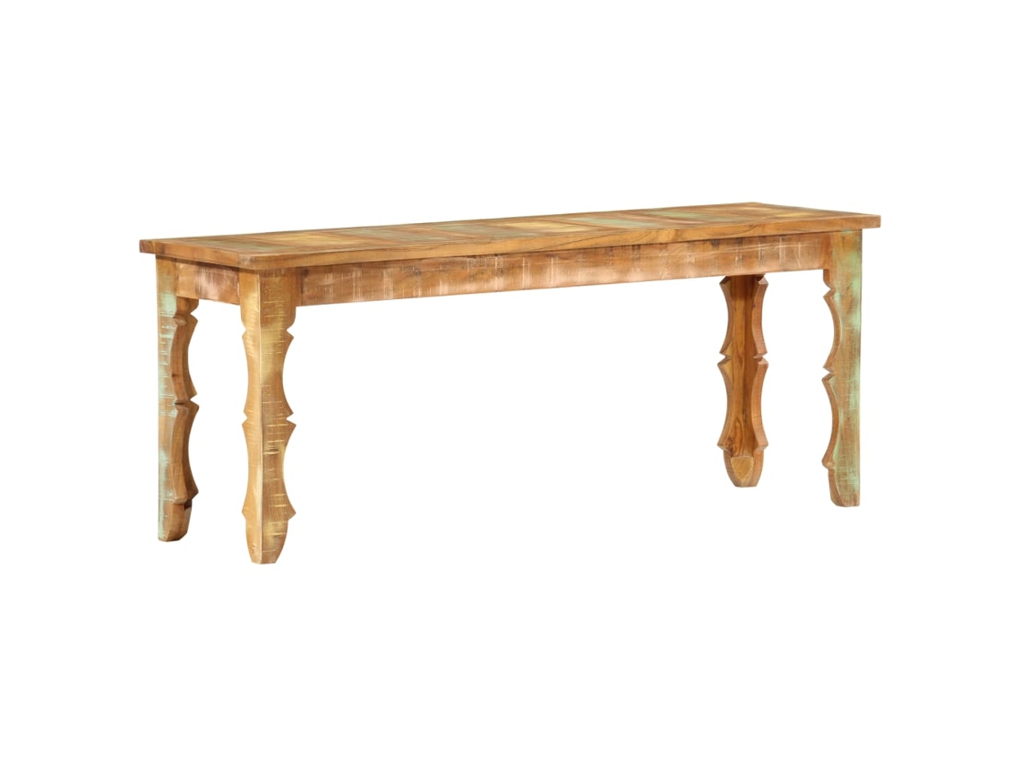 Vidaxl Banco 110x35x45 Cm Madeira Recuperada Maciça