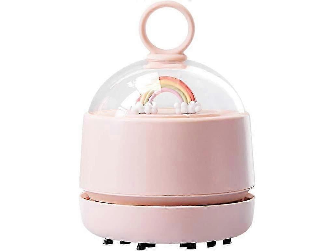 Mini Aspirador De Mesa, Aspirador De Pó Portátil Recarregável Via Usb Para Carro, 71x71x97mm Nostalgia88 (rosa)