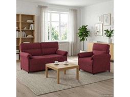 Vidaxl Conjunto De Sofás 2 Unid. Vinho Vermelho Tecido
