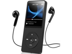 Agptek Mp3 Player Bluetooth 5.0 Sport 32gb Com Fones De Ouvido Tft De 1,5 Polegadas