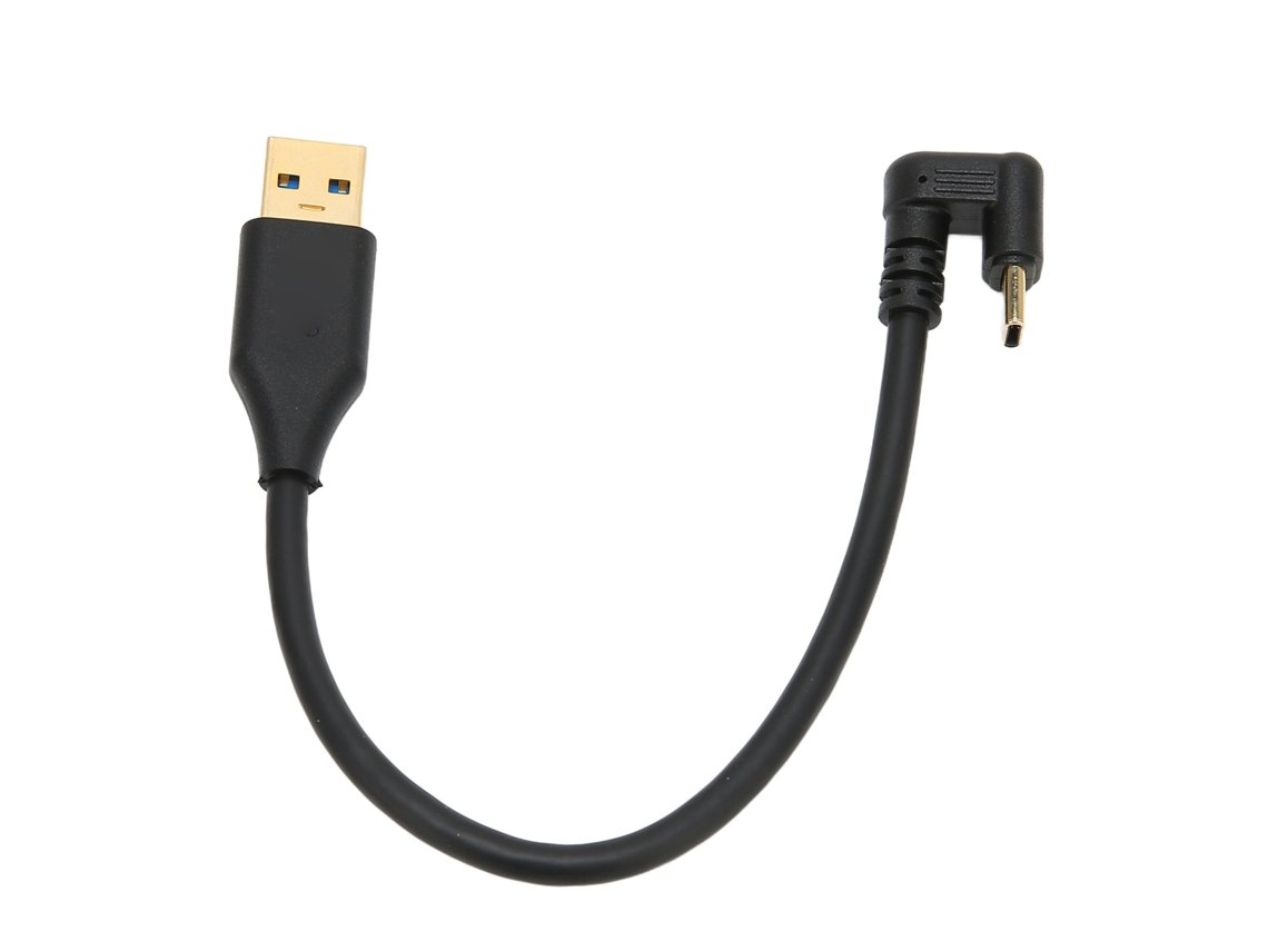 Cabo Usb 3.0 5gbps Macho Am-c Para Type-c U Forma Cotovelo Abs Para Carregamento E Sincronização De Dados 1m