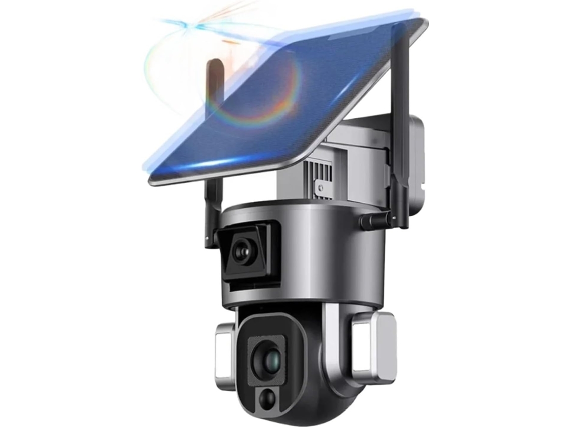 Câmera de Segurança Residencial 4k Hd de 8mp, para Uso Externo, Alimentada por Energia Solar, Sem Fio e com Conexão 4g. SFUSHOS