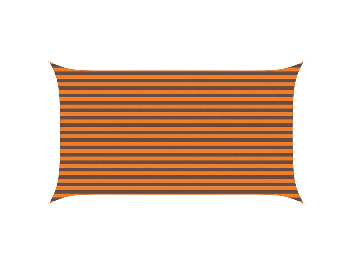 Conjunto 1 Sombra Externa Vidaxl Laranja Poliéster (4,5 X 2,5 M)