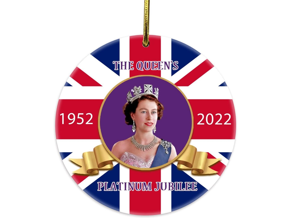 Pingente Comemorativo 70º Aniversário Rainha Britânica Jovem