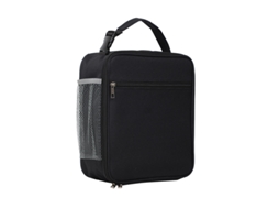 Bolsa Térmica Portátil para o Almoço, em Lona Isolante, para Manter os Alimentos Quentes Ou Frios. MDUG (pacote com 3 Unidades, Preto)