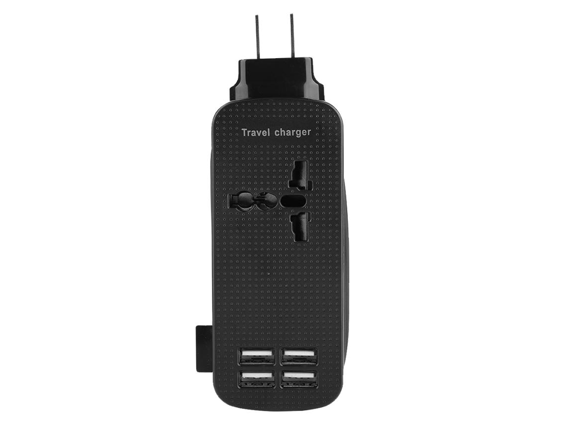 Carregador de Viagem EOOCOO (saída 4usb Tensão Larga 110 240v)