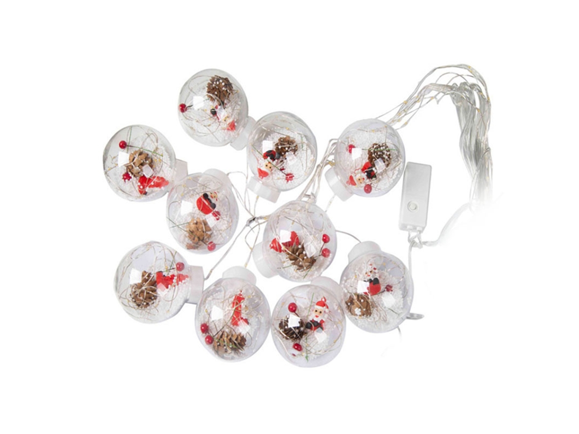 2026 luces de Cadena Navideñas de Estilo Santa Con Bombillas Globales Seguras de Pvc para Hogar Café Fiesta Led