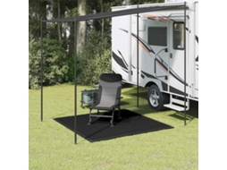 Vidaxl Tapete De Campismo Para Tenda 200x200 Cm Preto