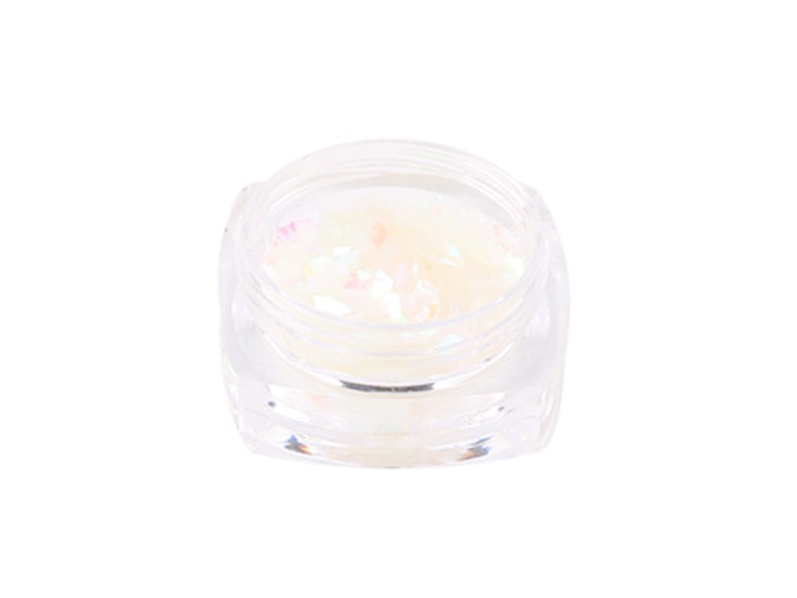 Decoração De Unhas Com Paillettes De Forma De Losango Branco 3 Para Manicure Com Glitter