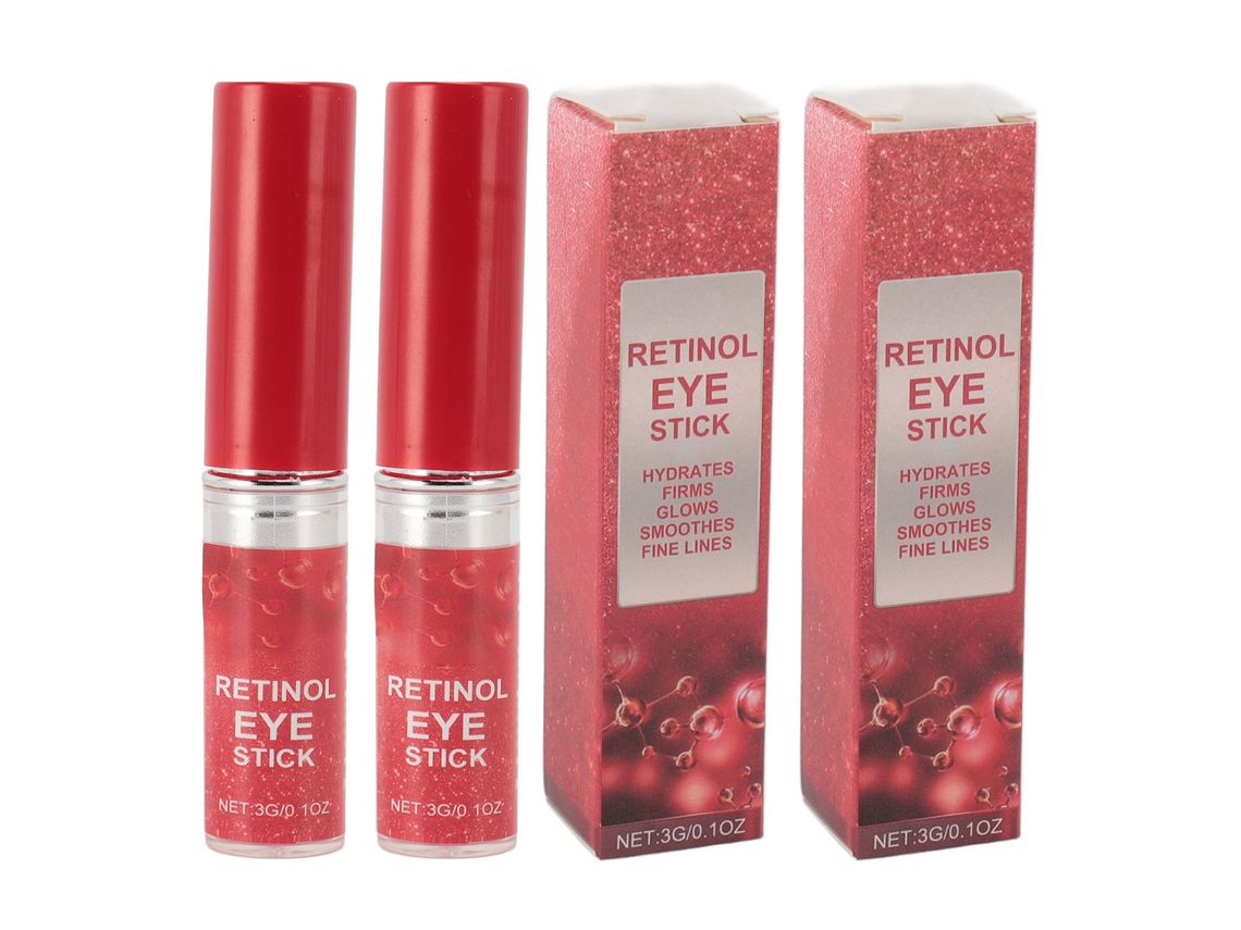 2pcs Bastão De Creme De Olhos Com Retinóides 3g Para Linhas Finais E Elasticidade Da Pele