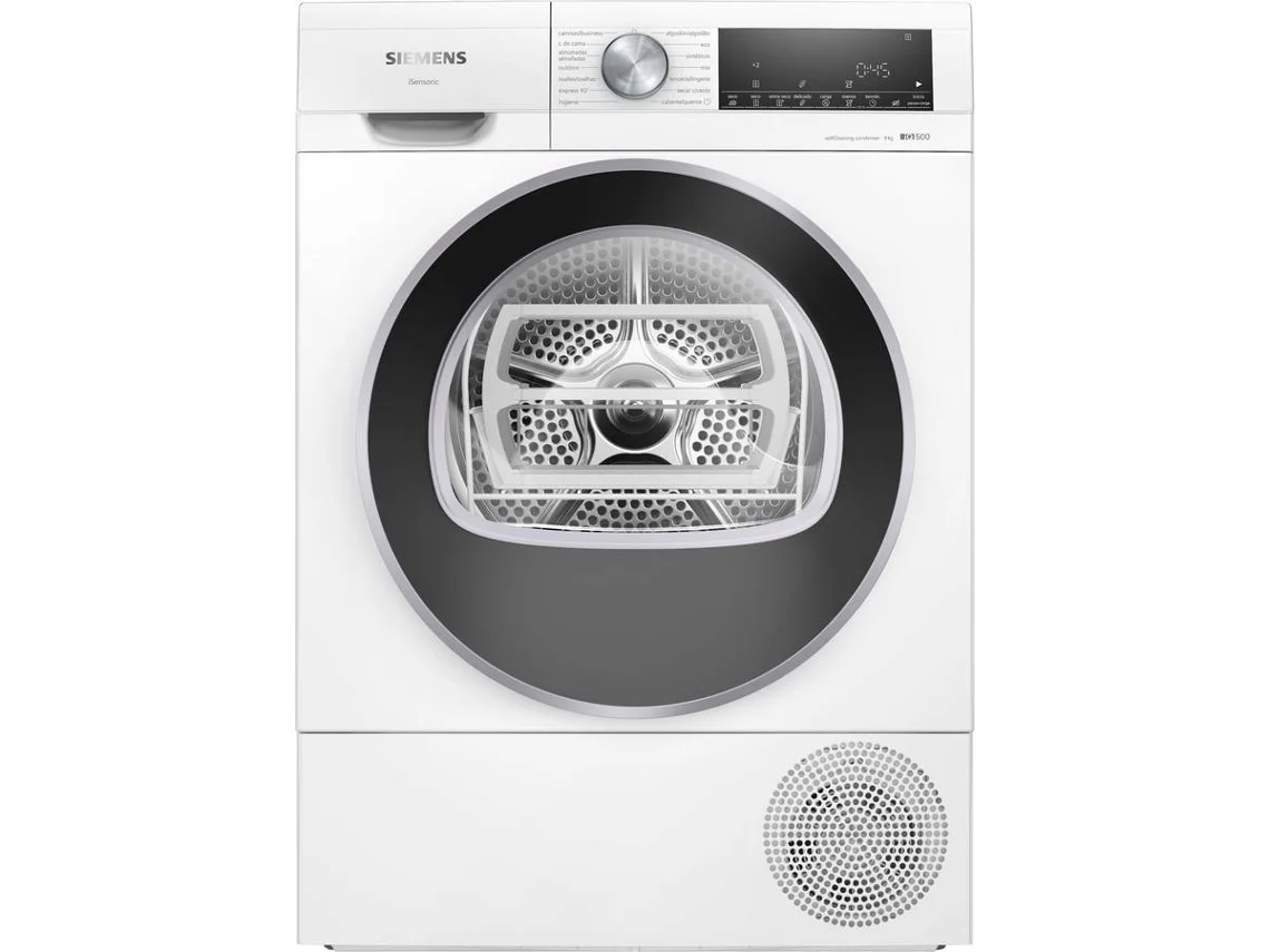 Máquina de Secar Roupa SIEMENS WQ45G2D2EP (9 kg - Bomba de Calor - Branco)