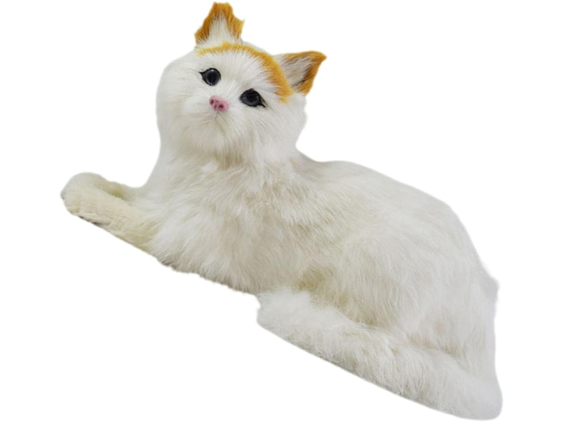 Gato De Pelúcia Realista, Brinquedo Macio Com Enchimento Algodão Pp E