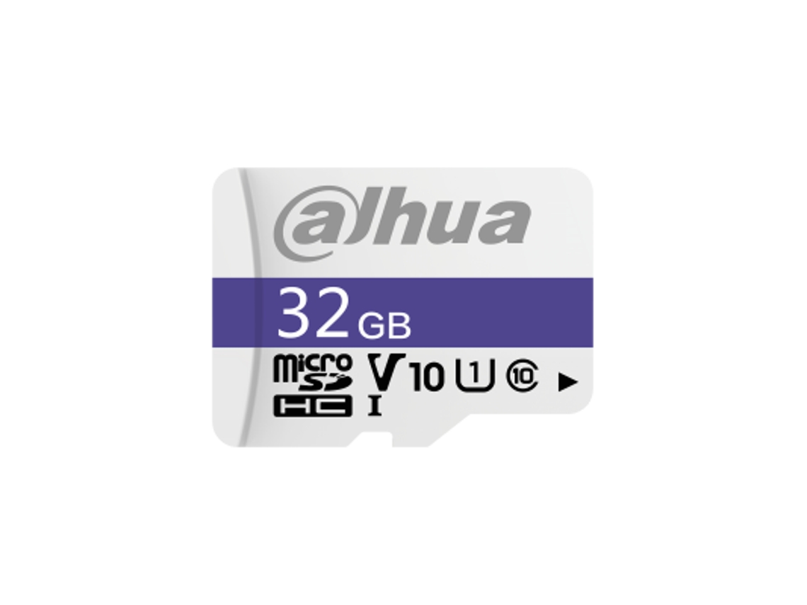 DAHUA 32Gb Cartão Microsd veloc. de leitura até 95 Mb/S veloc. de gravação até 25 Mb/S veloc. Classe C10 U1 V10 Tbw 20Tb Dhi-Tf-C100/32Gb