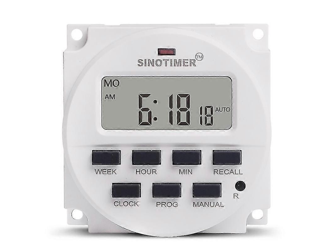 Temporizador Digital Lcd De 15,98 Polegadas, 12v Dc, Programável, Interruptor De Tempo Tm618n-4