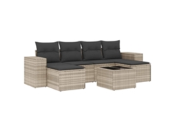 Garden Sofa Set, Garden Sofa Sets Vidaxl Cinzeto Rattan / Vime (n/a)