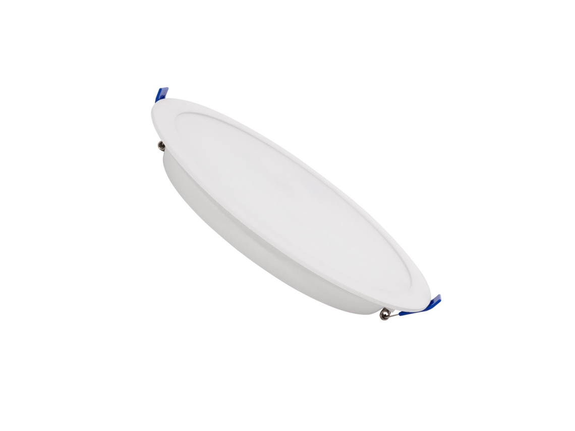 Placa Led 18w Circular Solid Corte Ø 195-210 Mm 3000k Triac Branco Quente