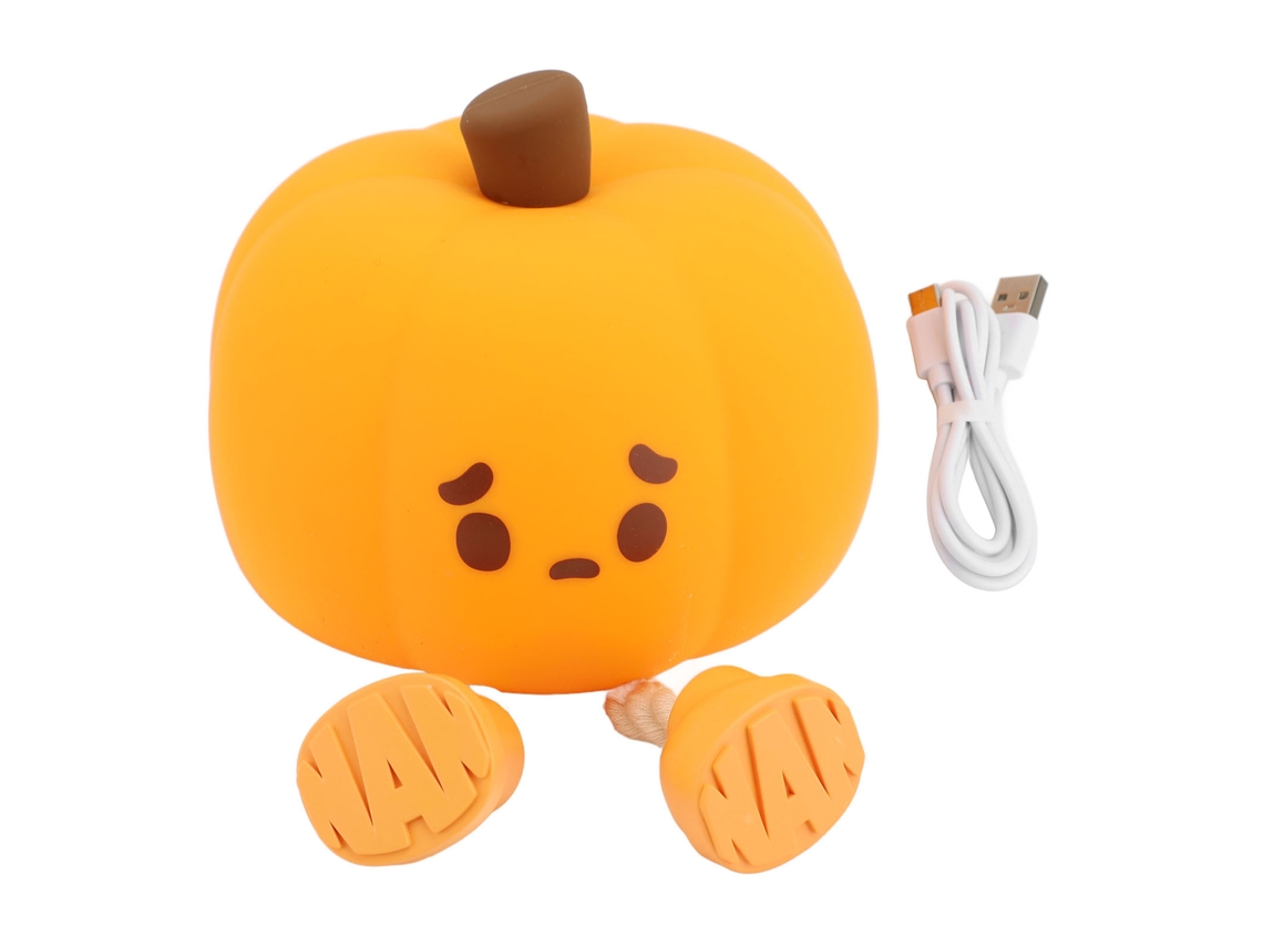 Rebe-luz Nocturna De Calabaza De Silicona Bonita Con 3 Niveles De Brillo Regulable, Lámpara Tap Para Dormitorio Y Guardería