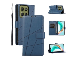 Capa De Celular Com Textura De Couro Pu E Linhas Em Relevo