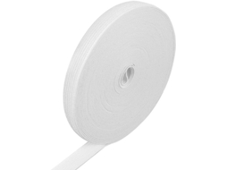 Elastômetro 10 Metros - Fita Elástica - Costura - Poliéster - Largura 12 Mm - Branco - Materiais De Alta Qualidade - Elastômetro Para Costura
