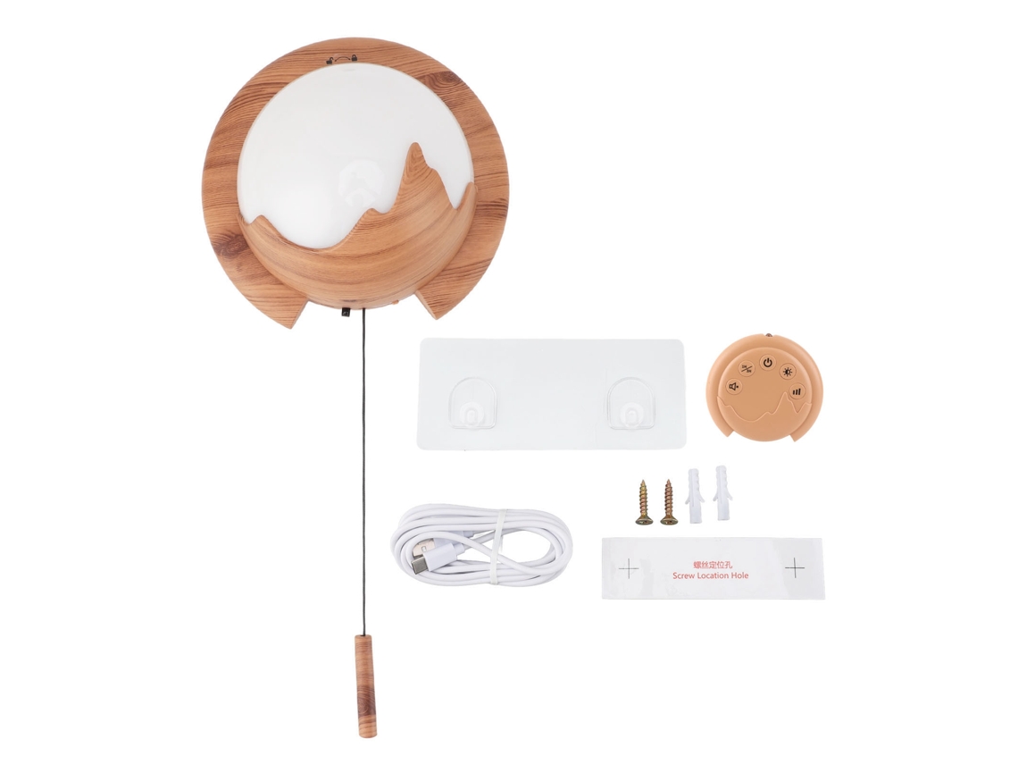 Difusor de Aromaterapia S/MARCA parede com led controle remoto usb