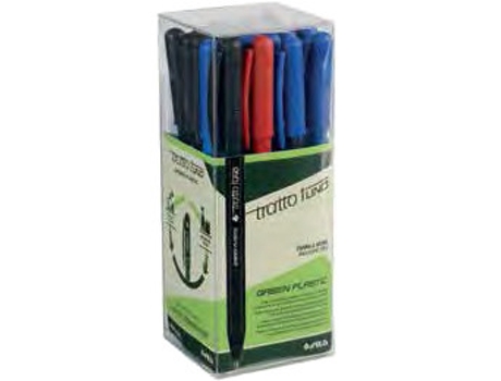 Tratto 1 Caneta esferográfica forte preta, azul, vermelha 24 unidade(s)