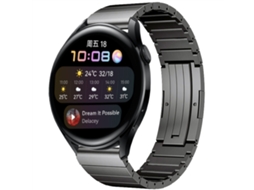 Bracelete de Smartwatch para Huawei Watch 3 de liga de titânio com uma conta (cinza)