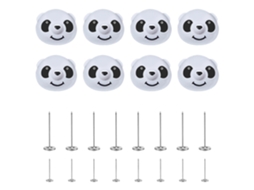 8 Peças De Prendedores De Capa De Edredom Panda, Prendedor De Cobertor, Clipe Antiderrapante, Suporte De Lençol De Cama, Clipe Anti-movimento, Coberto