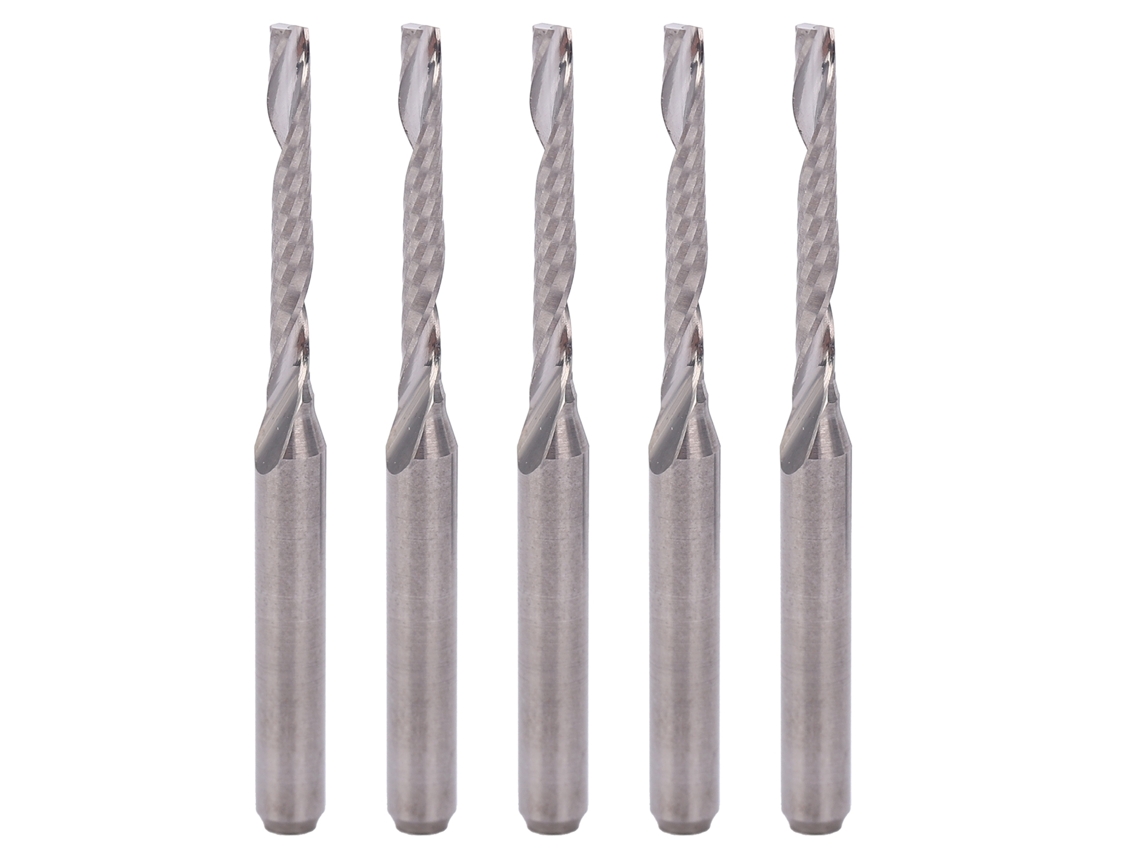 Fresa de Mola de Aço Tungstênio Monoflauta 3.175x2x15mm