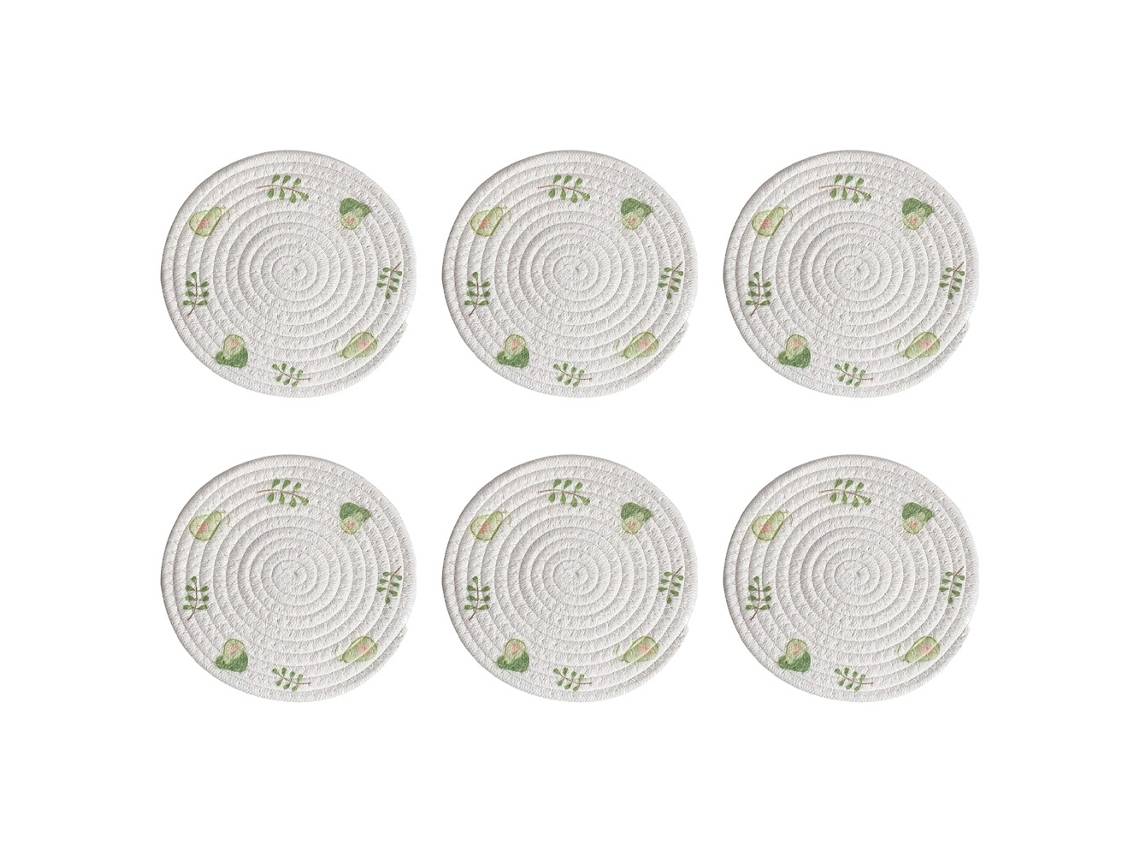 Elysve Pack De Base Para Copos Criativos De Abacate Absorvente E Durável