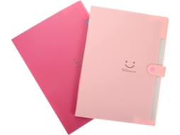 Conjunto De 2 Pastas Dobráveis Para Artigos De Papelaria Com Divisórias Organizador De Documentos Gokoco