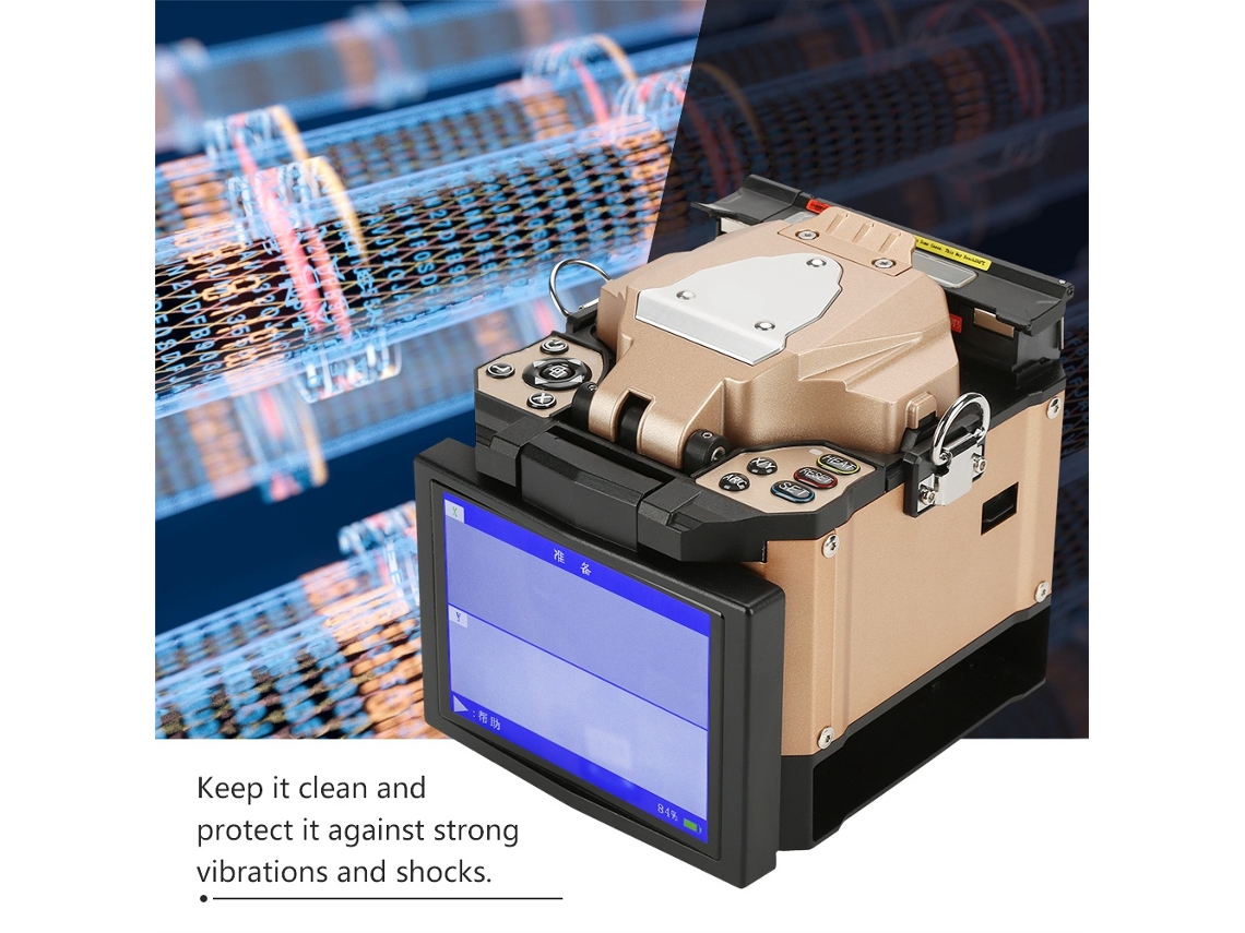 Laxiscreed Fs - 60a Fusor De Fibra Com Gama De Voltagem 100v-240v Para Fusão De Fibras