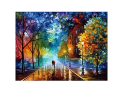 Kit de pintura por números 2025, 40x50cm, faça você mesmo, com lupa, pincéis e tinta acrílica para iniciantes.