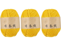 Conjunto de 3 Rolos de Fio Elástico para Tecelagem, 30m por Rolo, Poliéster Elástico. SFUSHOS